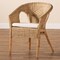 Baxton Studio Abbey Modern Bohemian Natural Brown Antique Rattan Dining Chair 219-12717-ZORO - alternate 7